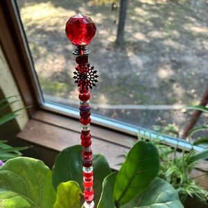17” Garden Plant Stake Fairy Wand Paw Print Indoor Outdoor Flower Buddy 🐾🌸